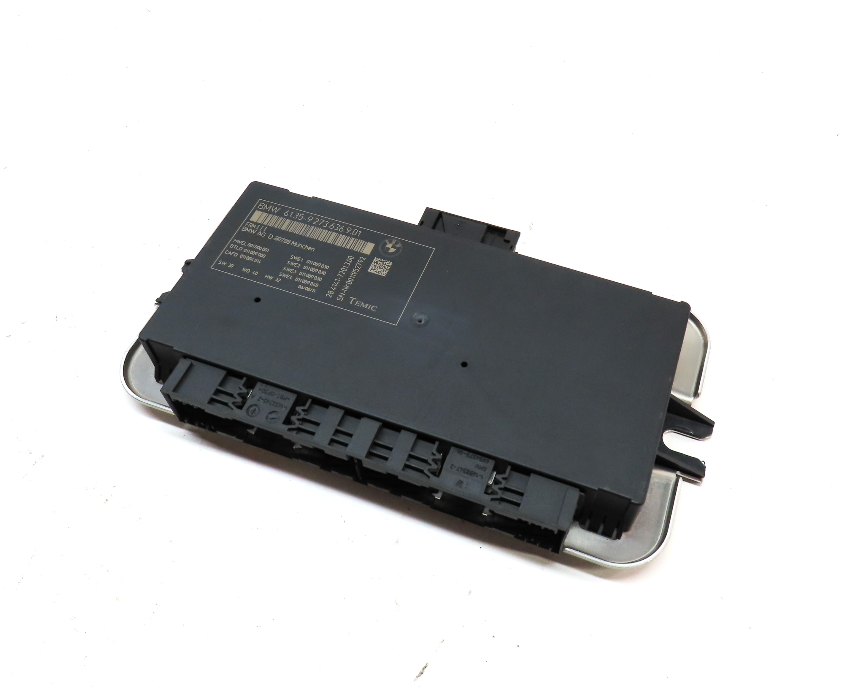 10-17 BMW 5 6 7 M5 X3 X4 (F06 F10 F12 F25 F26) FRM III BODY LIGHT CONTROL MODULE — exact item pictured